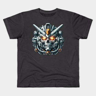 Biomech Skull S01 D19 Kids T-Shirt